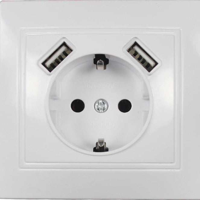 Wand-USB-Steckdose im europäischen Stil