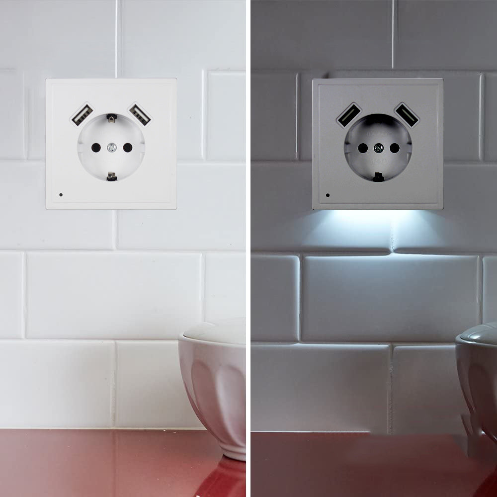 Wand-USB-Steckdose im europäischen Stil