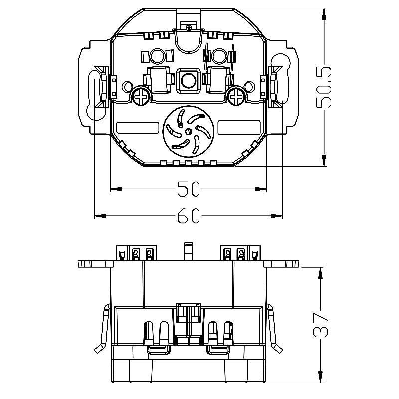 Wand-USB-Steckdose im europäischen Stil