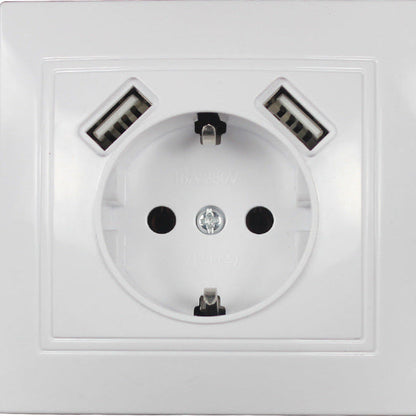 Wand-USB-Steckdose im europäischen Stil