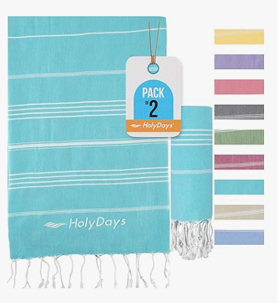 HolyDays® Strandtuch Saunatuch XXL [2er Pack] (Türkis)